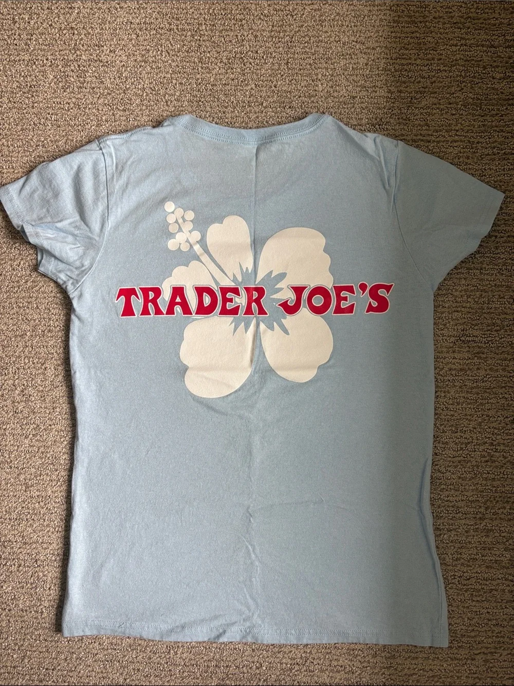 Baby blue Trader Joe’s tshirt🌺